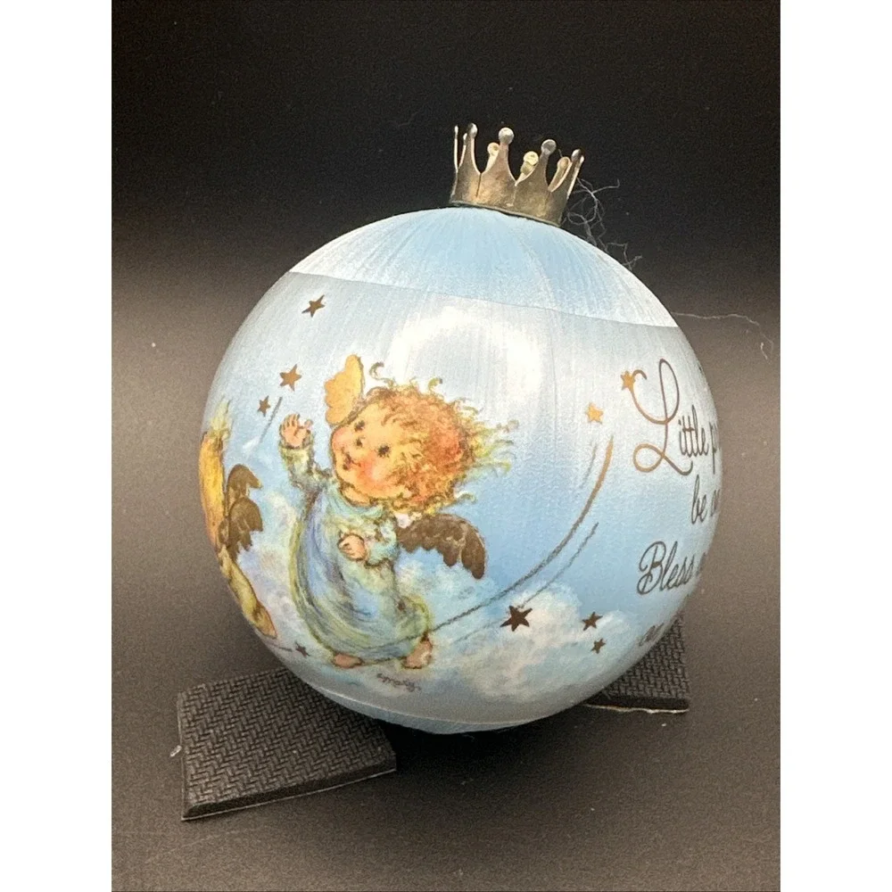 Vtg 1984 Hallmark Unbreakable Satin Ornament 